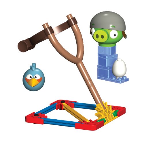 Angry Birds K'Nex Blauer Vogel vs Helmet Schwein [UK Import]